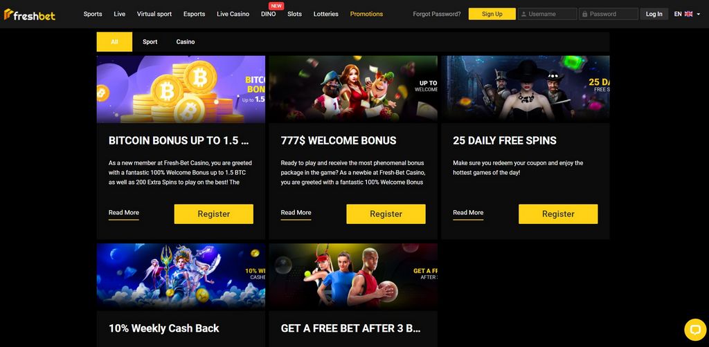Freshbet Gambling establishment